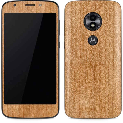 Natural Wood Moto E5 Play Skin